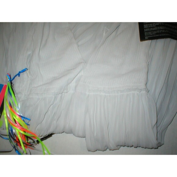 New Womens 8 NWT MSGM Dress Evening Gown Pale Light Gray Italy 44 Long Designer - Picture 7 of 8